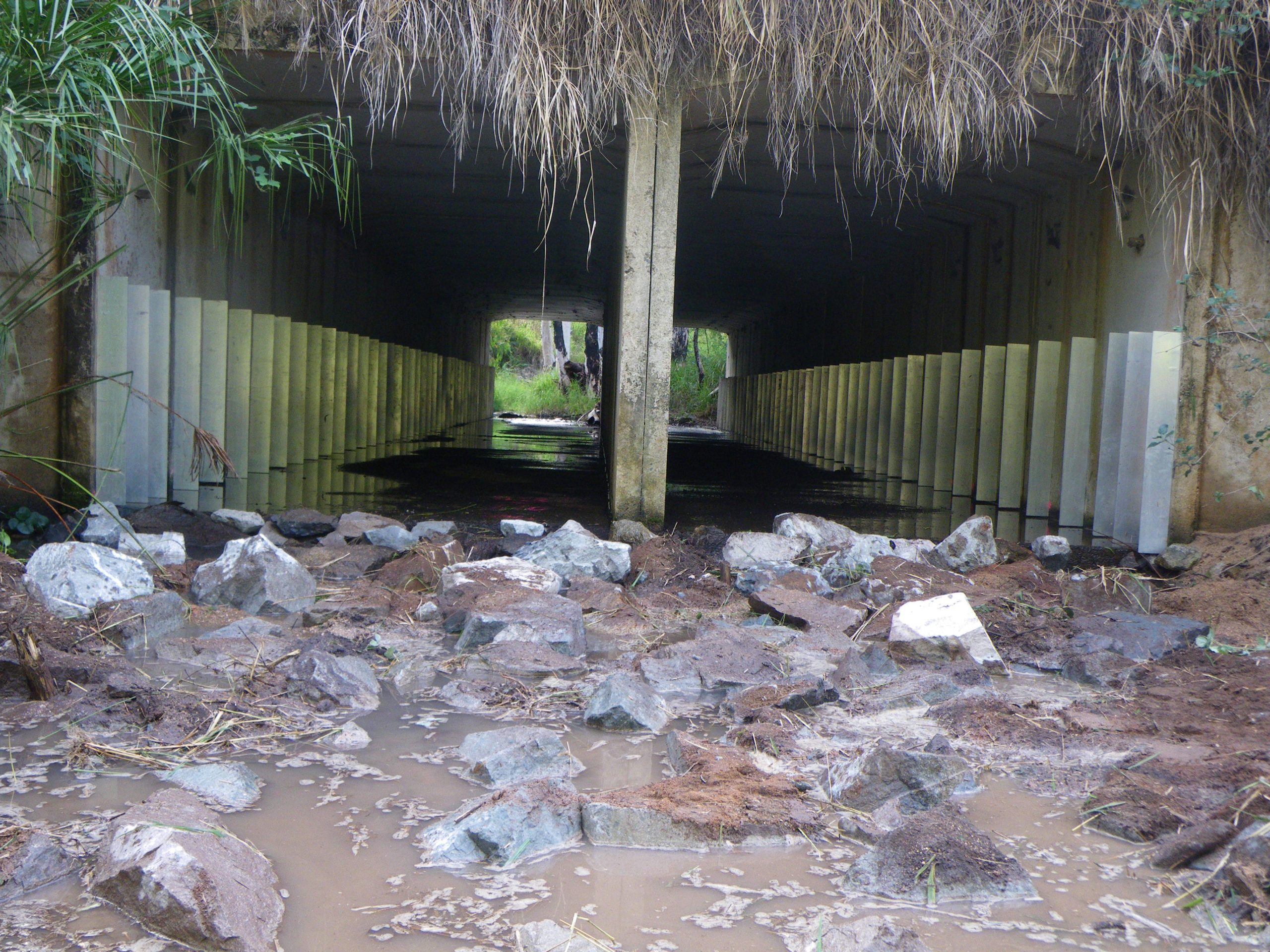 Fishway in culvert.