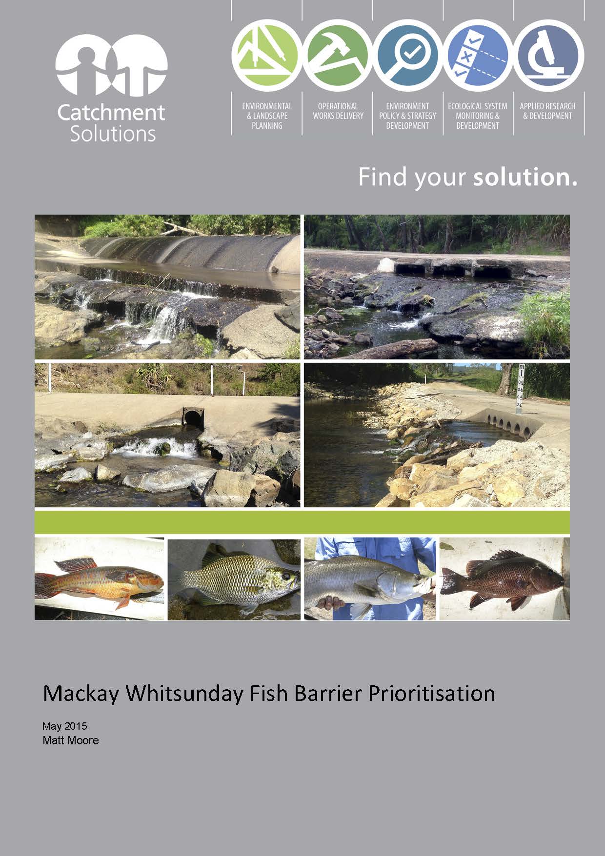 Cover for Mackay Whitsunday Fish Barrier Prioritisation.
