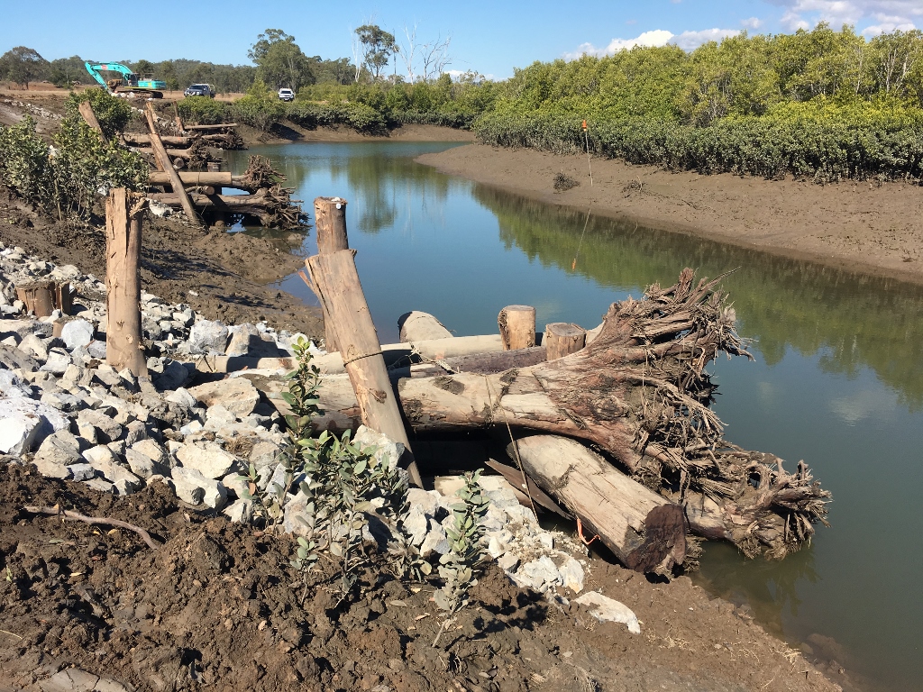 Clyde Creek bank stabilisation and fish habitat improvement.