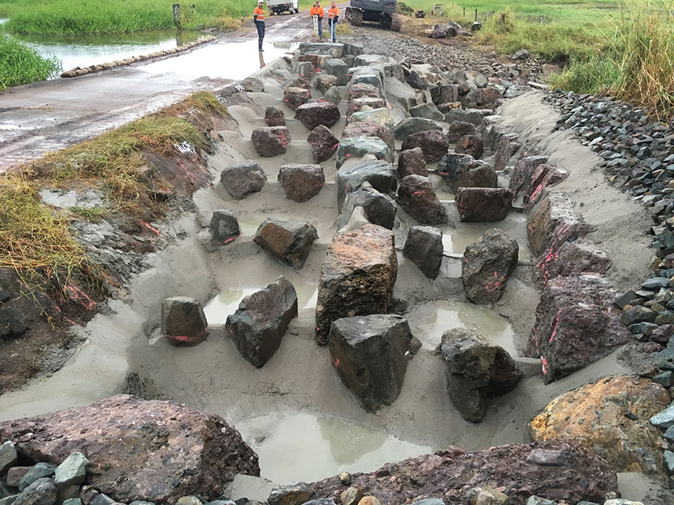 Landing Road Fish Ladder Concreting complete