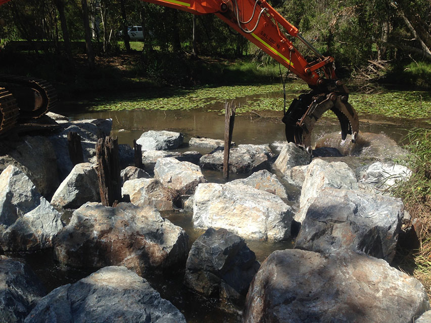 Hilliards Weir Construction 2