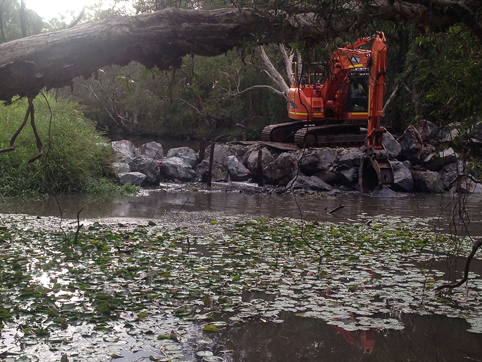 Hilliards Weir Construction 3