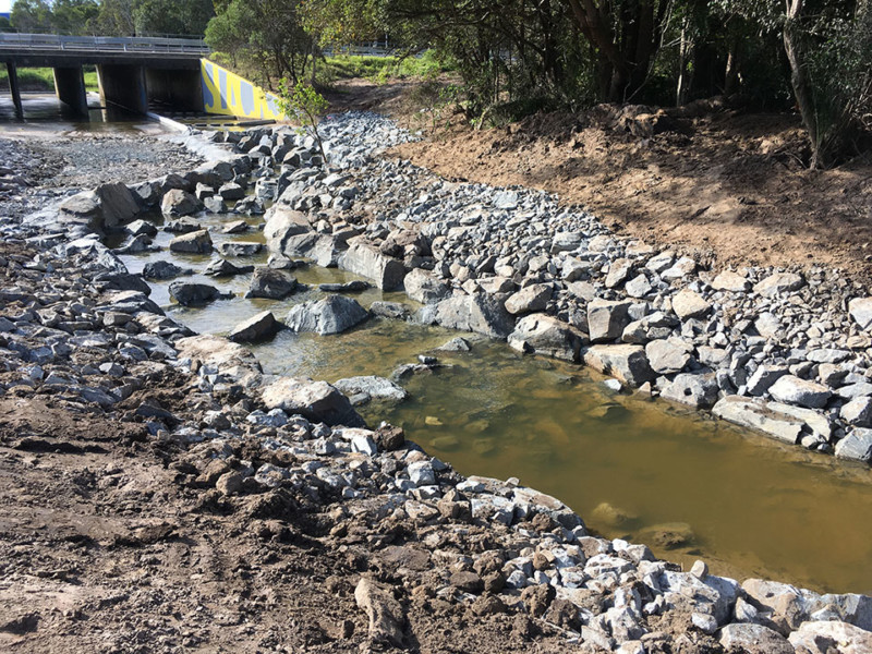 Slack Creek Paradise Post Construction