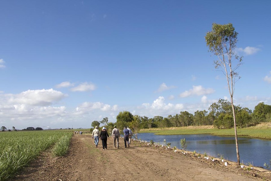 Site visits inspecting treatment trains