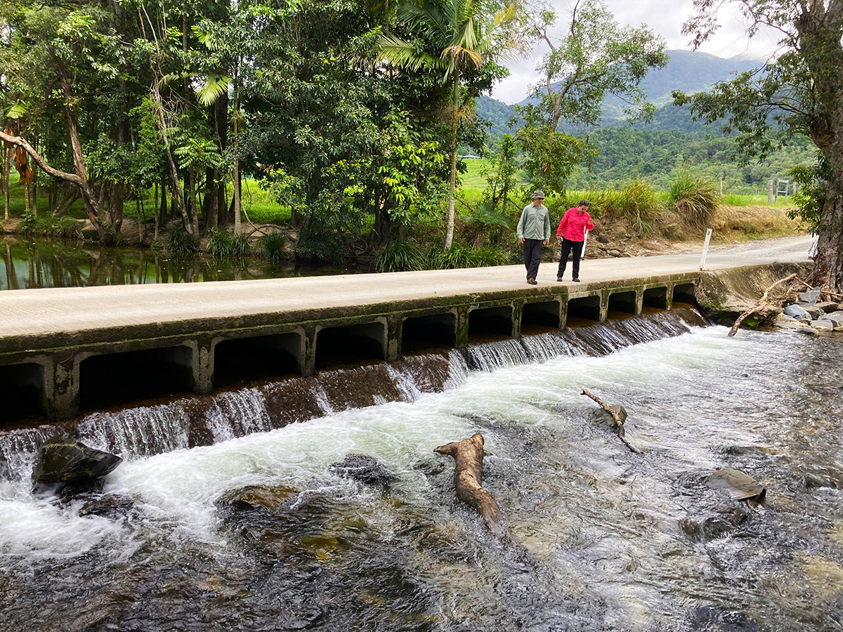 CS Environmental assessing fish barriers on waterways in the Wet Tropics Qld