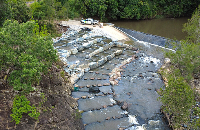 CS Environmental Jolimont Creek Rock ramp Fishway