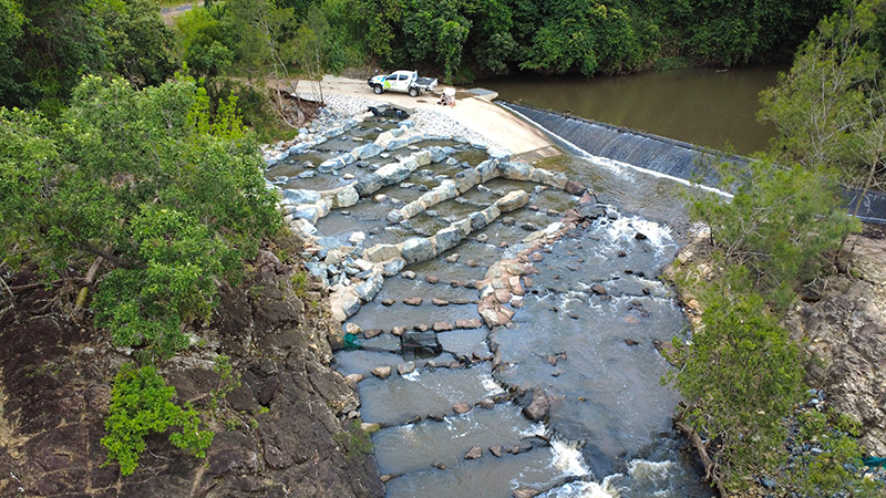 CS Environmental Jolimont Creek Rock ramp Fishway